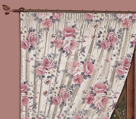 Шторы блэкаут: Ромала  (арт. 1113-2)  - (170х270)х2 см. - розовый