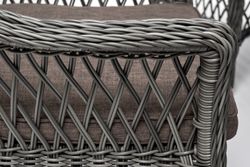 "Дольче" обеденная группа из искусственного ротанга, цвет графит