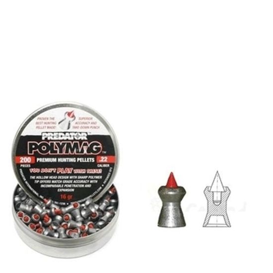 Пули JSB Predator POLYMAG 4,5 мм 0,52 г 200 шт
