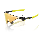 Спортивные очки 100% AEROCRAFT Gloss Metallic Black - Gold Mirror Photochromic Lens