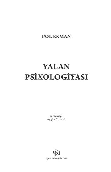 Yalan psixologiyası