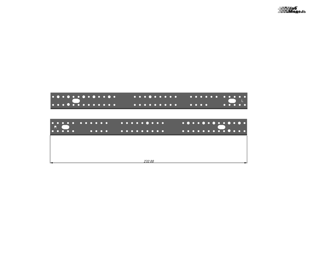 Дополнительные лонжероны рамы 232мм