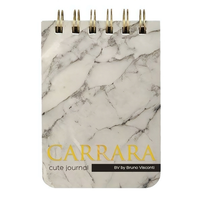 Блокнот А7 100л. линия "Cute journal. Carrara" на гребне (BrunoVisconti)