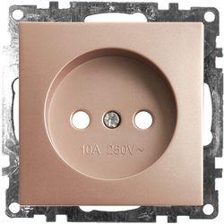 Розетка без заземления и со шторкой, без рамки Stekker Катрин 39595