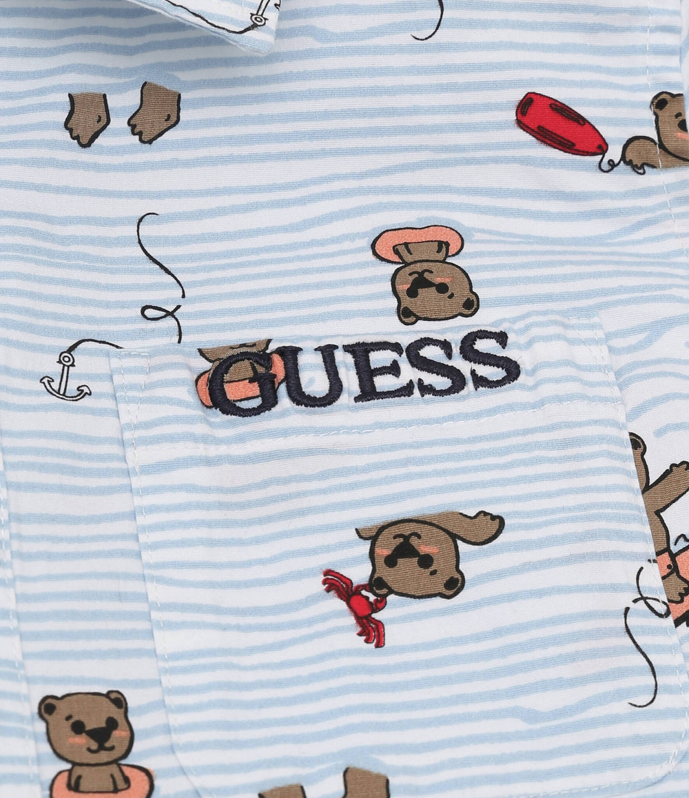 Рубашка STR POPLIN SS Guess - голубой(N4GH02 WG691)