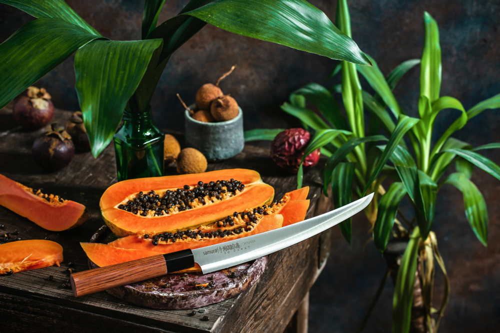 Нож кухонный для нарезки 23см Samura Okinawa SO-0146T/K