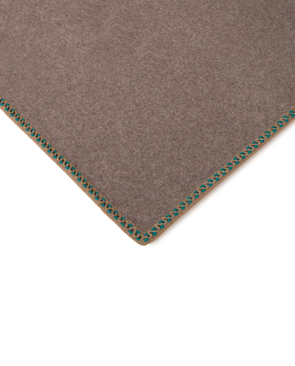 Плед 160х200 Frati Home Soft Bamboo Tortora коричневый с тесьмой Coco