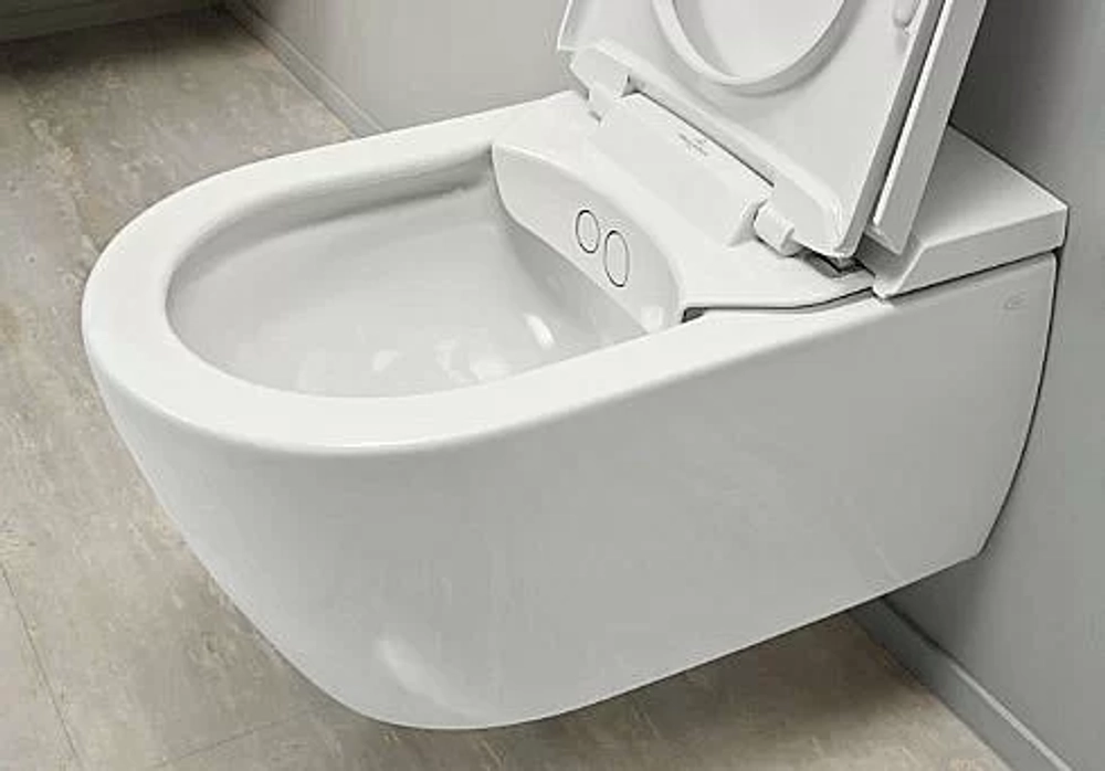 Унитаз подвесной Villeroy&Boch ViClean V0E200R1 альпийский белый, с крышкой микролифт