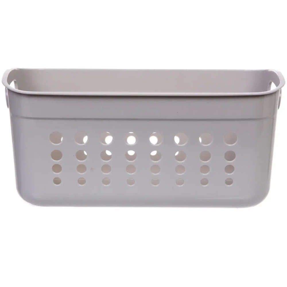 Корзина - органайзер универсальная для хранения с ручками «ТРЕВАЛЬ», цвет серый, 33.8*17.3*16см