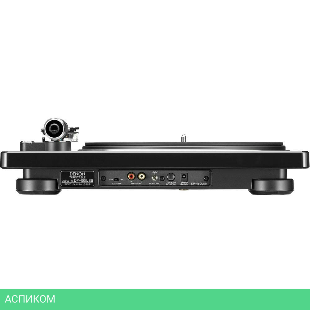Виниловый проигрыватель Denon DP-450USB черный (DP450USBBKEM)