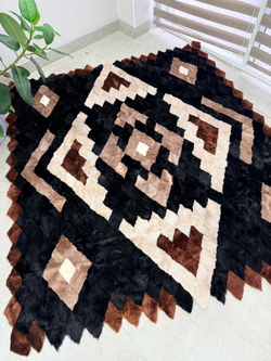 Покрывало меховое ковер из шкуры овчины