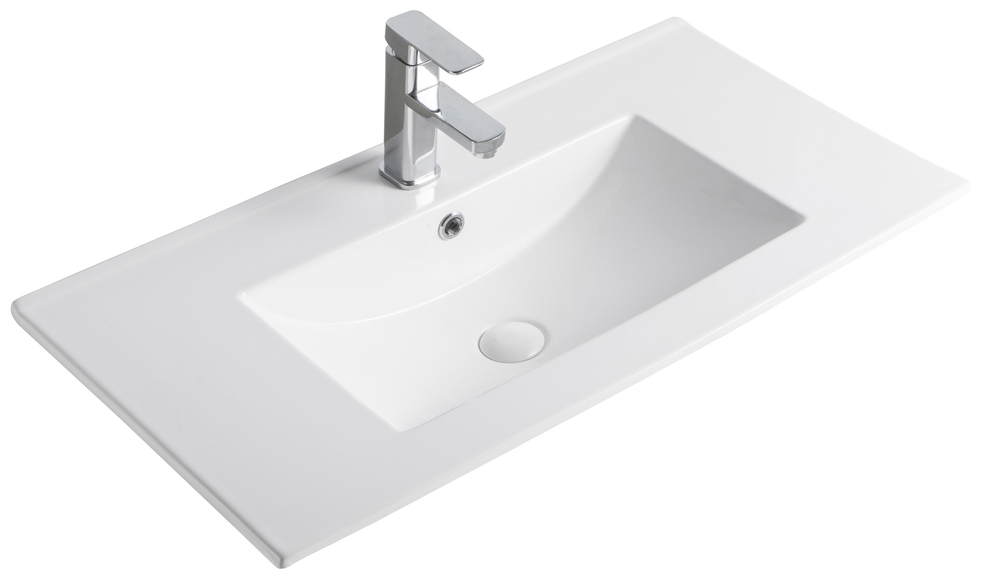 Раковина Gid NYJ803-80 71111 встраиваемая сверху белая 81x40x17