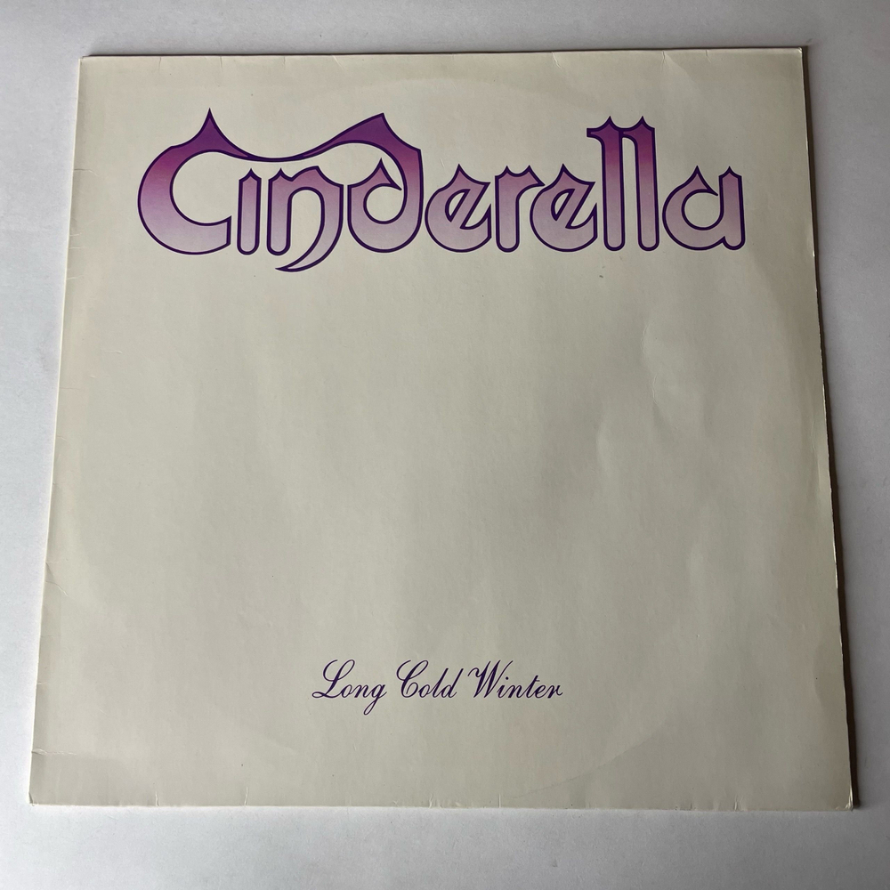 Винтажная виниловая пластинка LP Cinderella Long Cold Winter (Нидерланды 1988)