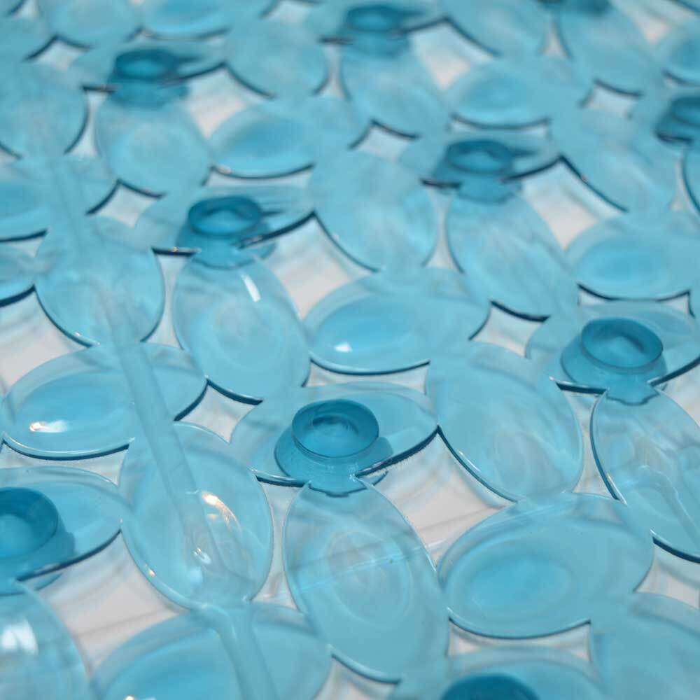 Коврик 67*38см "Мозайка" противоскользящий, голубой