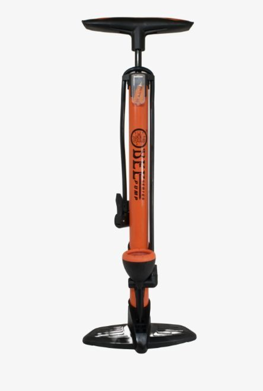 Насос BEE PUMP ручной-напольный, под ниппель AV/FV, с манометром, 38x520мм, алюминий, оранжевый (10)