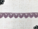 Кружево плетеное, ш. 3 см, пыльная сирень