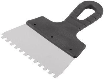 Шпатель фасадный нержавеющий зубчатый 150 мм / зуб  6 мм