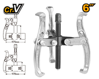 Съемник с тремя захватами 150мм INGCO HGP08036 INDUSTRIAL