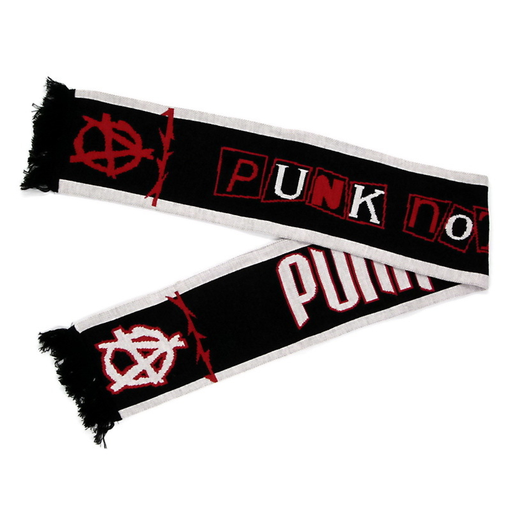 Шарф Punk Not Dead вязаный