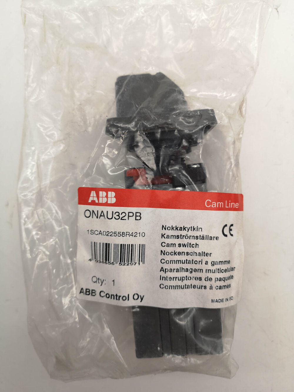 Переключатель ABB ONAU32PB IN 4-х поз.(0-1-2-3), (пять уровней) 25 А 1SCA022558R4210