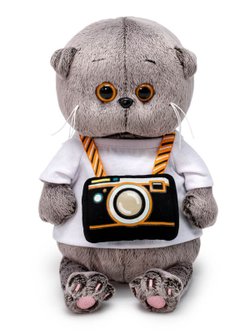 Мягкая игрушка Басик BABY c фотоаппаратом 20см