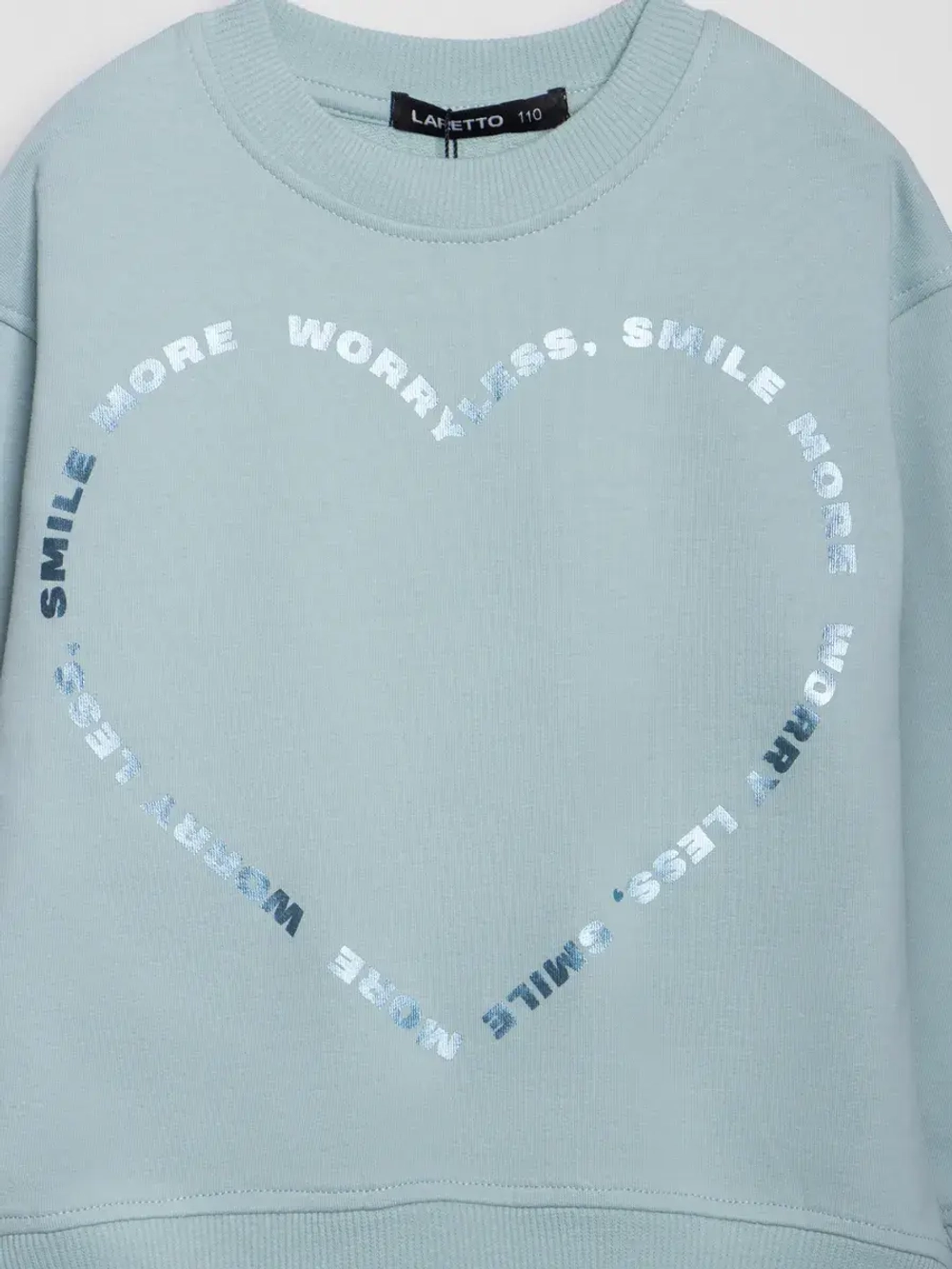 Свитшот для девочки, голубой