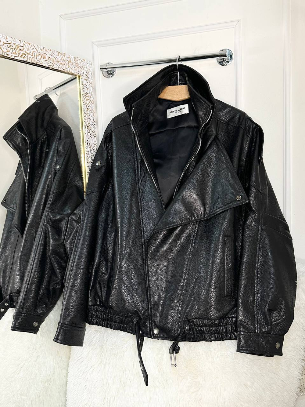 Кожаная куртка Yves Saint Laurent, арт. 466593105