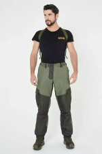 Демисезонный мужской костюм Onerus Горный -5 (Таслан,Флис) Тёмный хаки