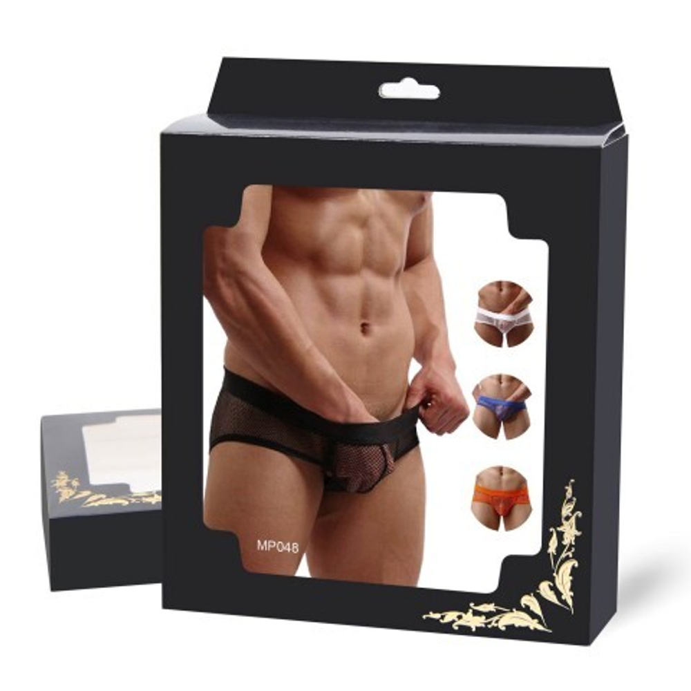 Плавки мужские белые  в сетку (размер S)