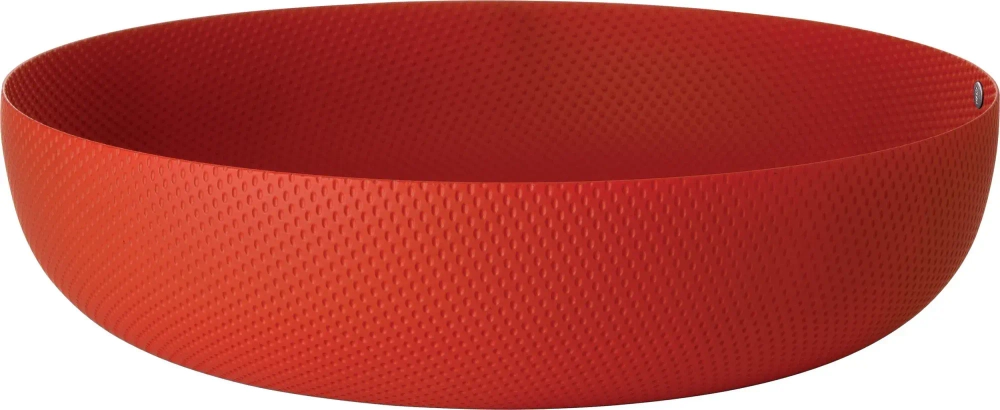 Alessi Текстурная чаша 21x4,7 см красная