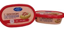 Сыр плавленный пастообразный &quot;С Беконом&quot; 45% 130г. Молочный Мир