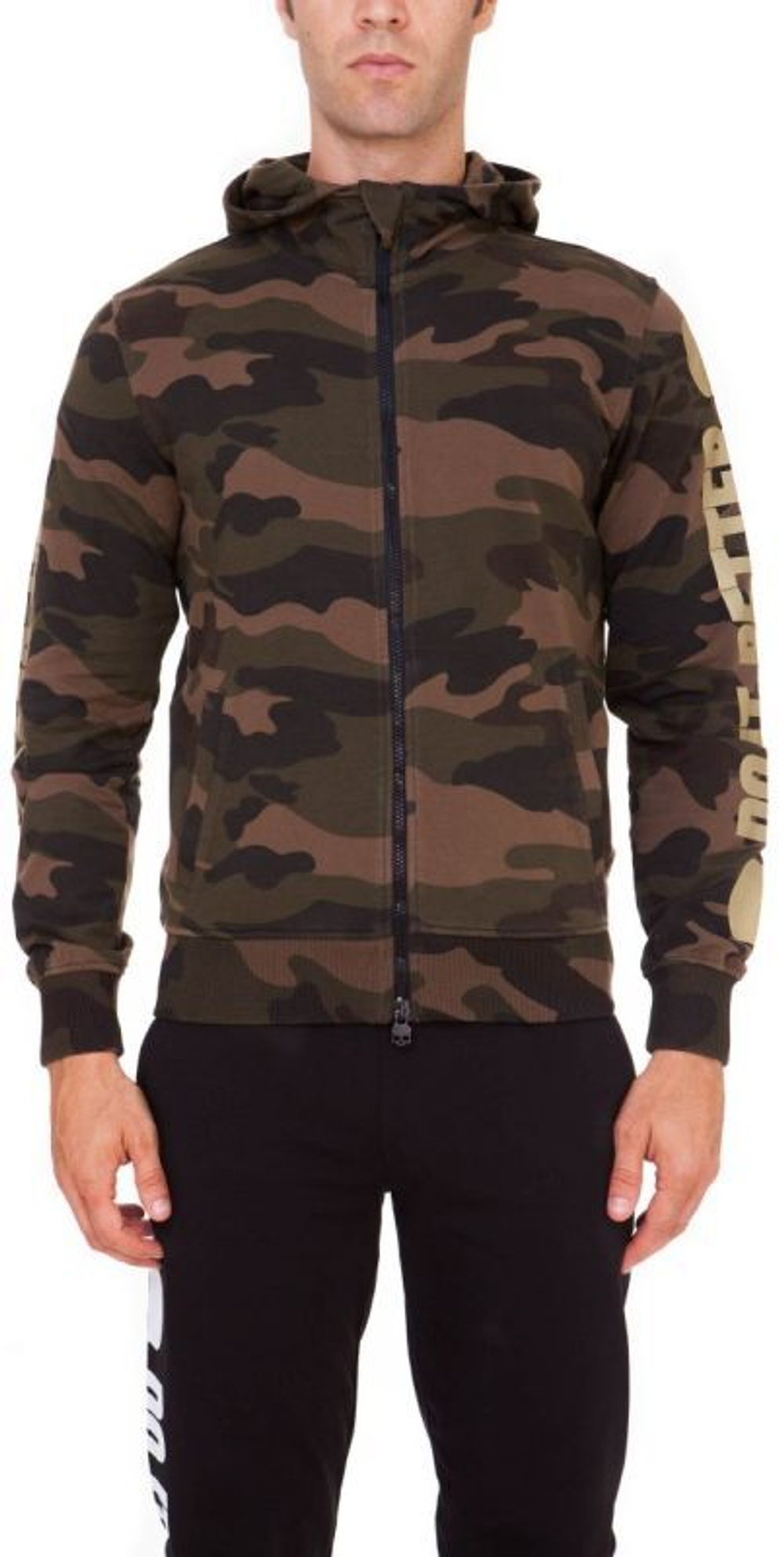 Мужская теннисная кофта Hydrogen Do It Better FZ Hoodie - camouflage