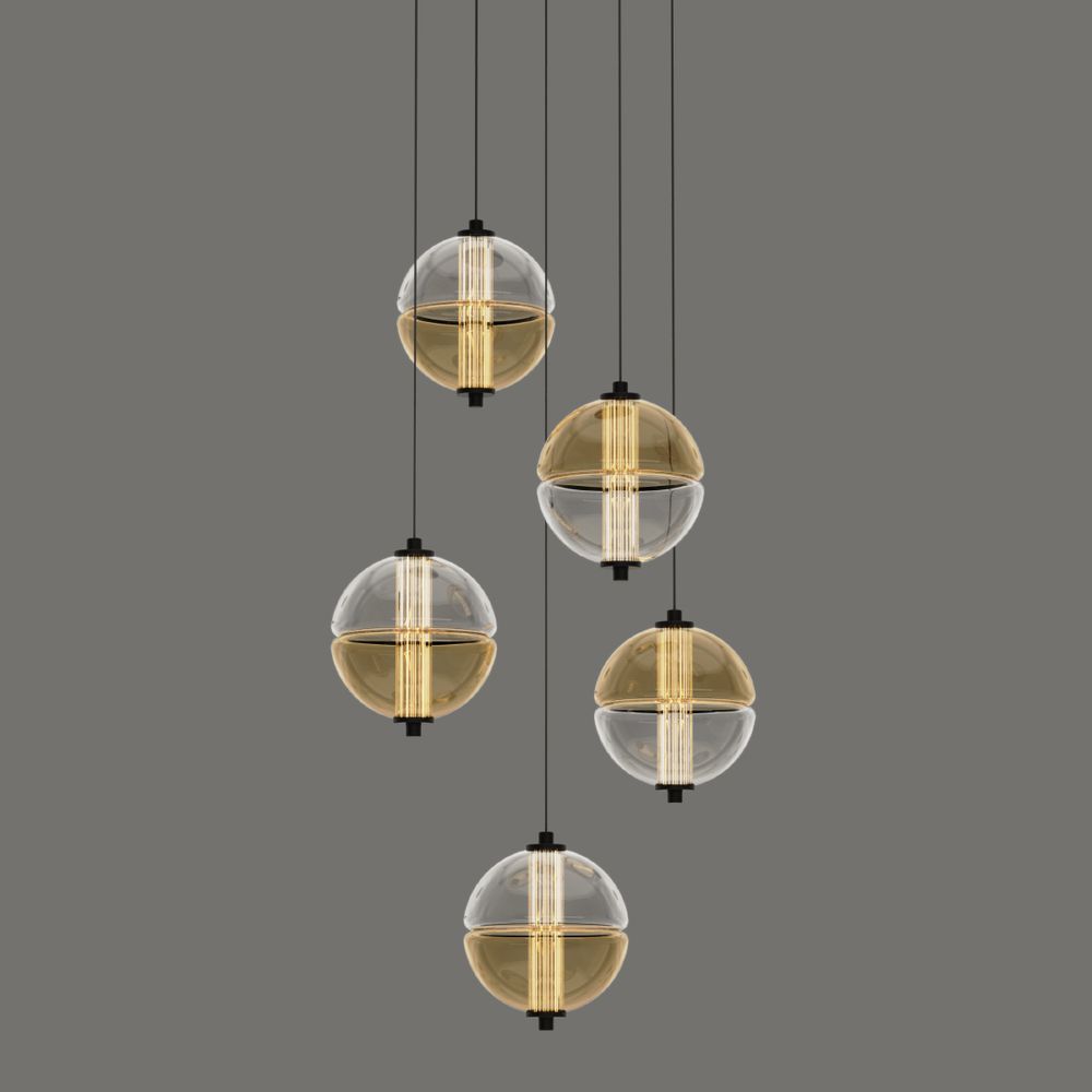 Подвесной светильник MD24022079-5A black/amber