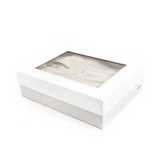 КВИН кремовый махровый женский халат Soft Cotton