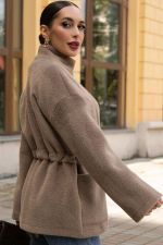 Пальто Альпака (бежевое) Б14139-7М LT Collection
