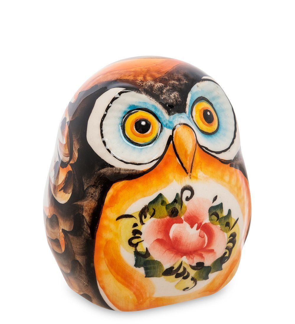 ГЛ- 272 Фигурка «Сова Софья» цв. (Гжельский фарфор)