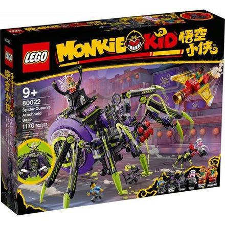 Конструктор LEGO Monkie Kid - Арахноидальная база королевы пауков 80022