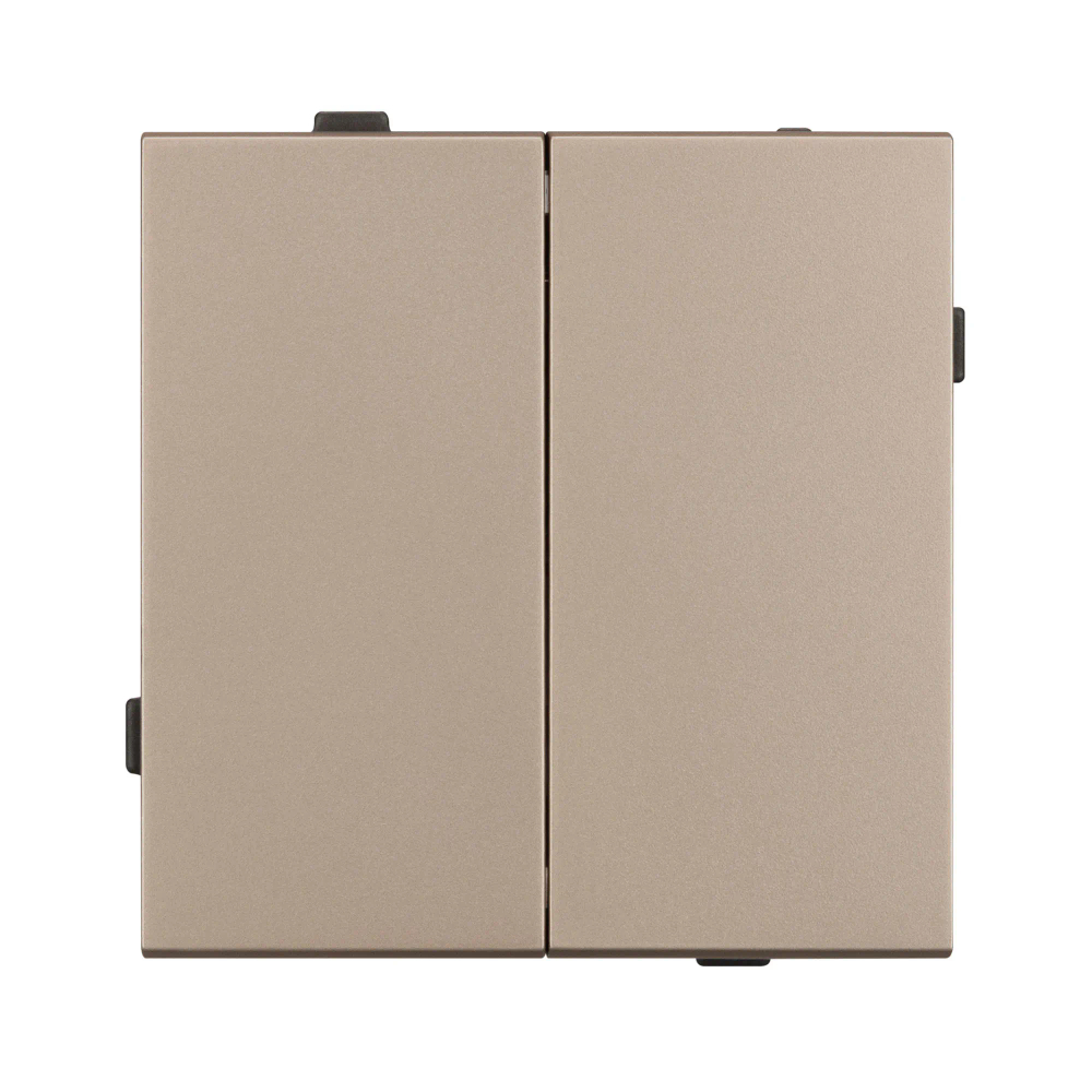 Механизм выключателя двухклавишный непроходной SWT-TENDO-MK02-PL-GD (230V, 10A) (Arlight, -) 054061