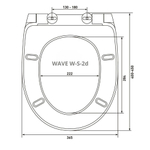 Сиденье д/унитаза  WAVE W-S-2d дюропласт БЕЛЫЙ глянец (Бореаль,Сенатор) 07