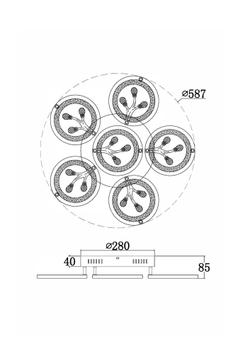 Потолочный светильник Freya FR10017CL-L92W