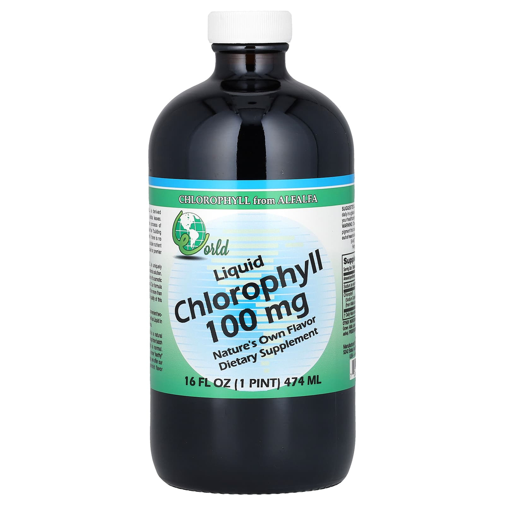 World Organic, жидкий хлорофилл, 474 мл (16 жидк. унций)