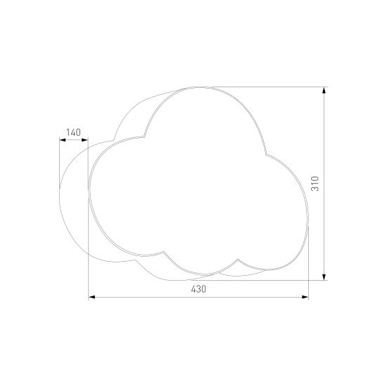 6074 / настенный светильник / Cloud