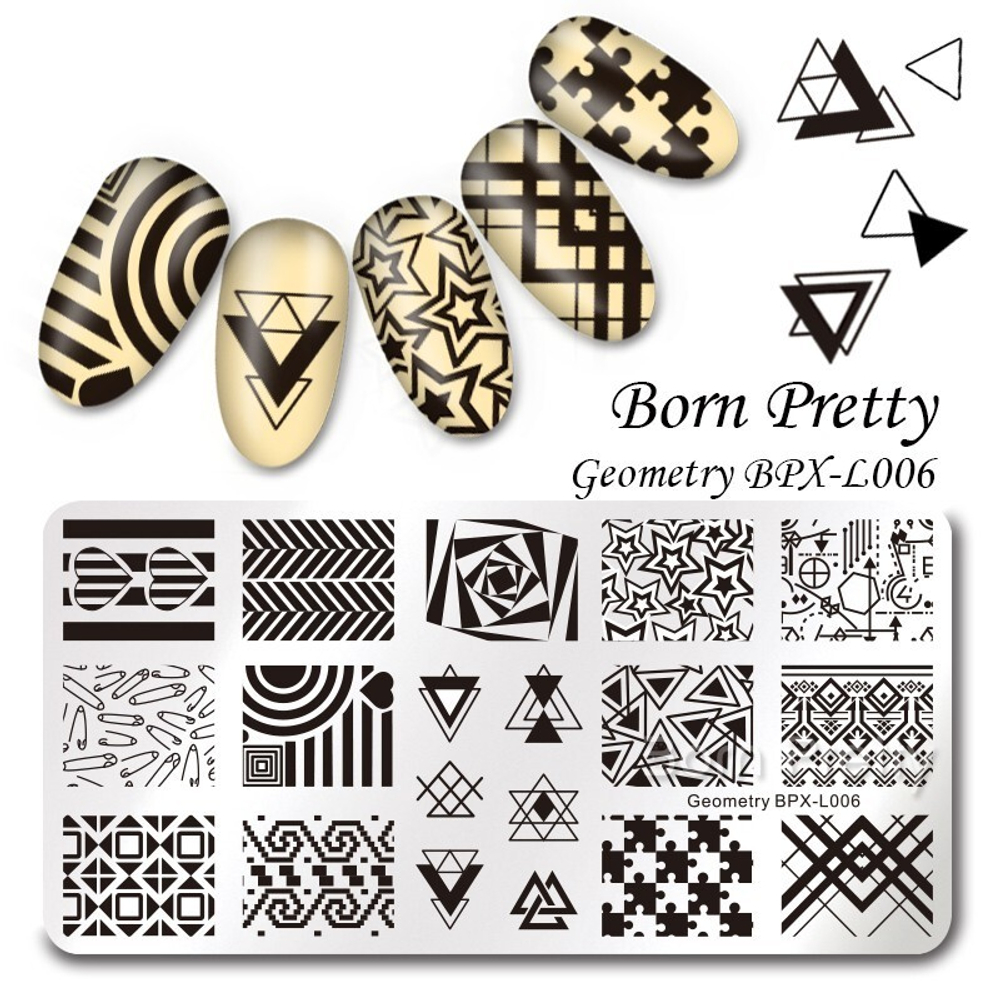 Пластина для стемпинга 12*6 см BORN PRETTY BPX-L006
