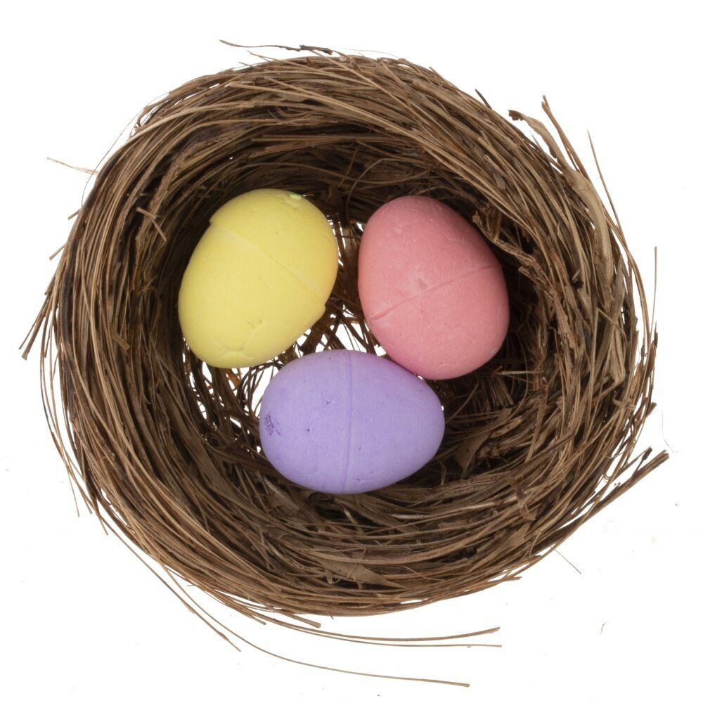 GAEM Изделие декоративное "Гнездо пасхальное" (блок 12 шт), L6 W6 H2 см, 3в.