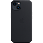 Кожаный чехол с поддержкой MagSafe Apple Leather Case для iPhone 13, Midnight (Темная ночь)