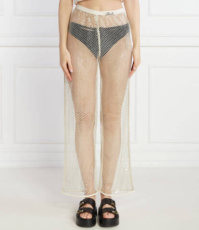 Брюки Karl Lagerfeld - кремовый(240W2276)