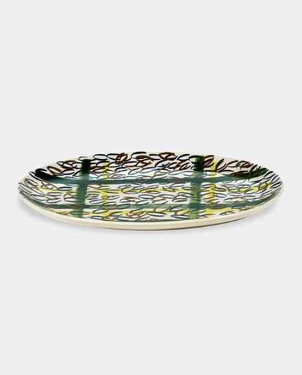 Блюдо овальное Japanese Kimonos Blue, 40 х 29 см