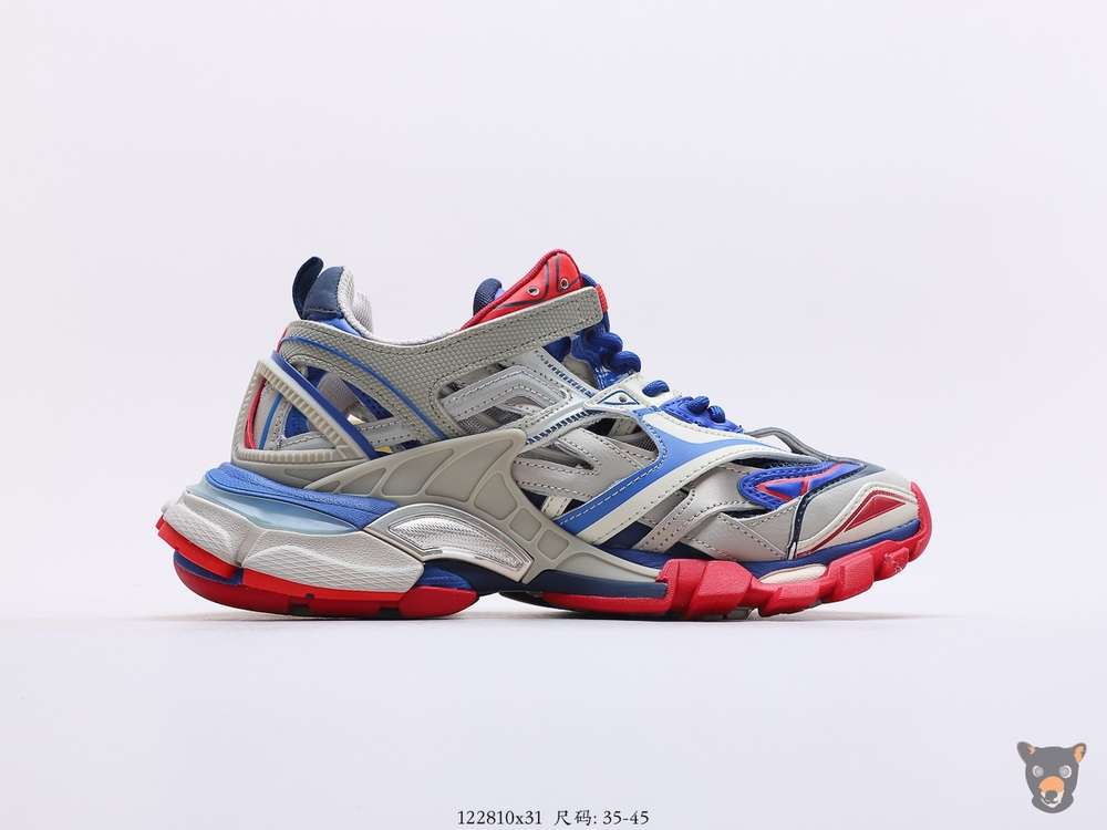 Кроссовки Track.2 Grey/Blue/Red
