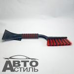 Скребок+щетка для снега 48см Black&Blue мягкая ручка ВВ1001 (44382)