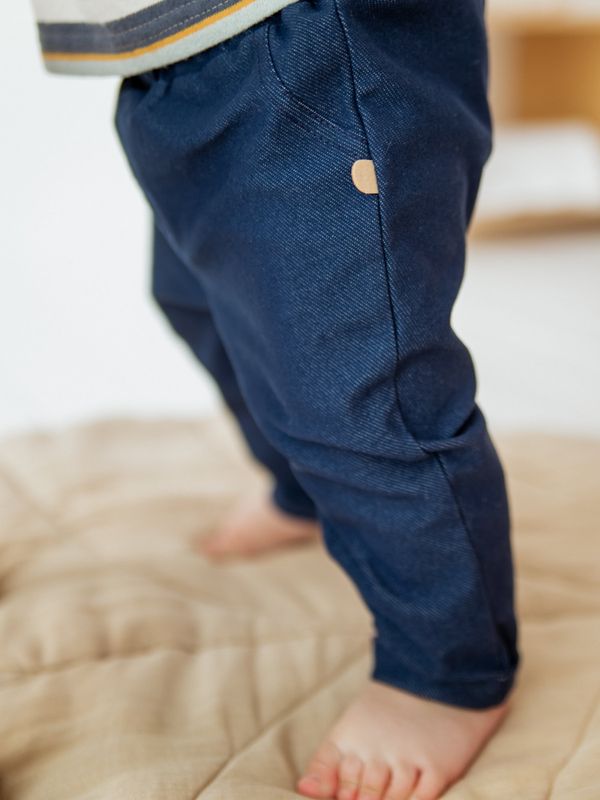 Брюки из джинскота 